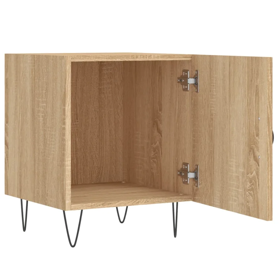 Table de chevet chêne sonoma 40x40x50 cm bois d’ingénierie - 5