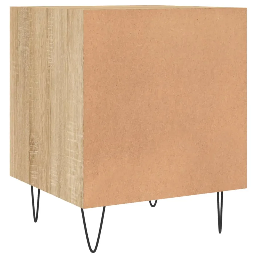 Table de chevet chêne sonoma 40x40x50 cm bois d’ingénierie - 8