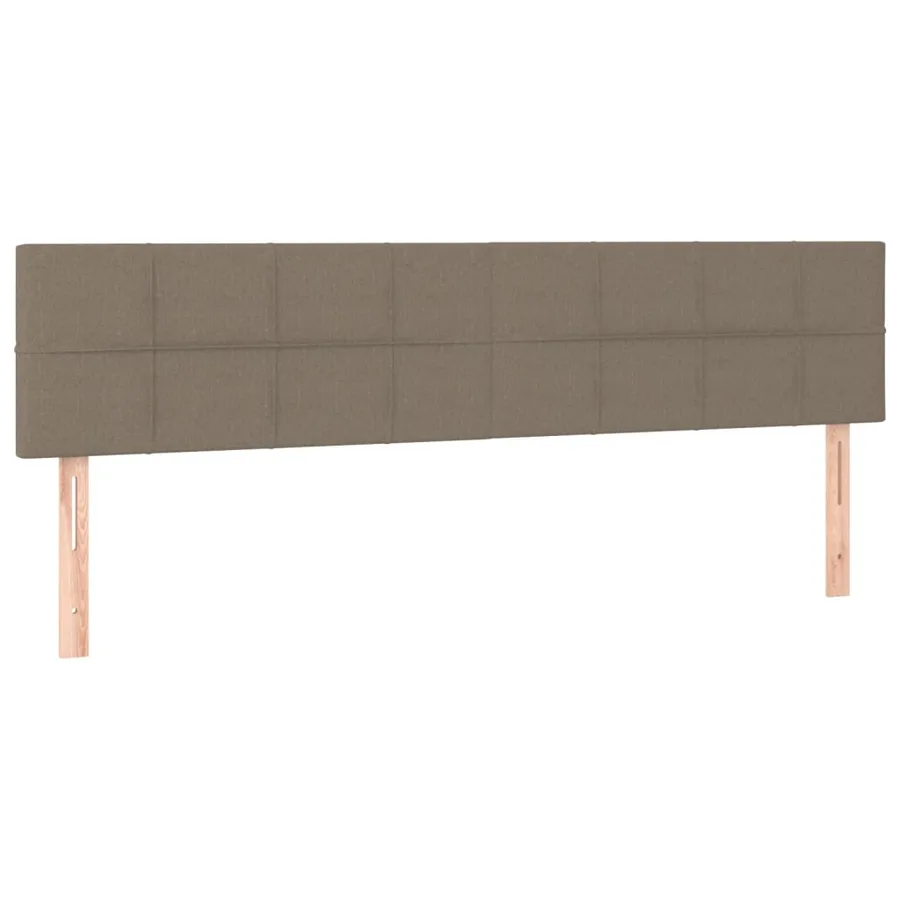 Tête de lit à LED Taupe 160x5x78/88 cm Tissu - 4