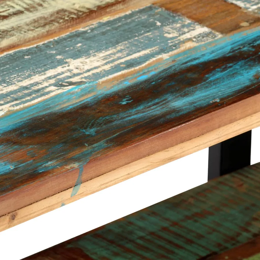 Meuble TV 130x40x40 cm Bois de récupération massif - 5