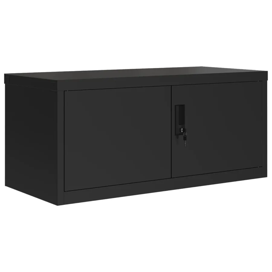 Classeur noir 90x40x110 cm acier - 3