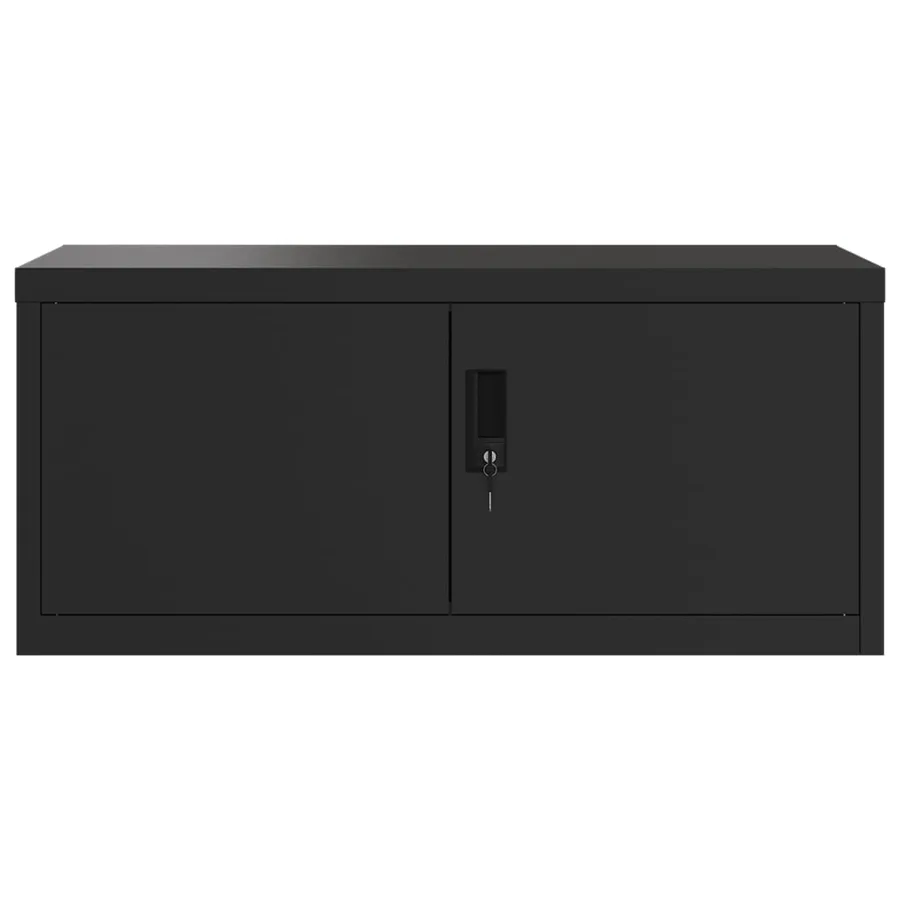 Classeur noir 90x40x110 cm acier - 4