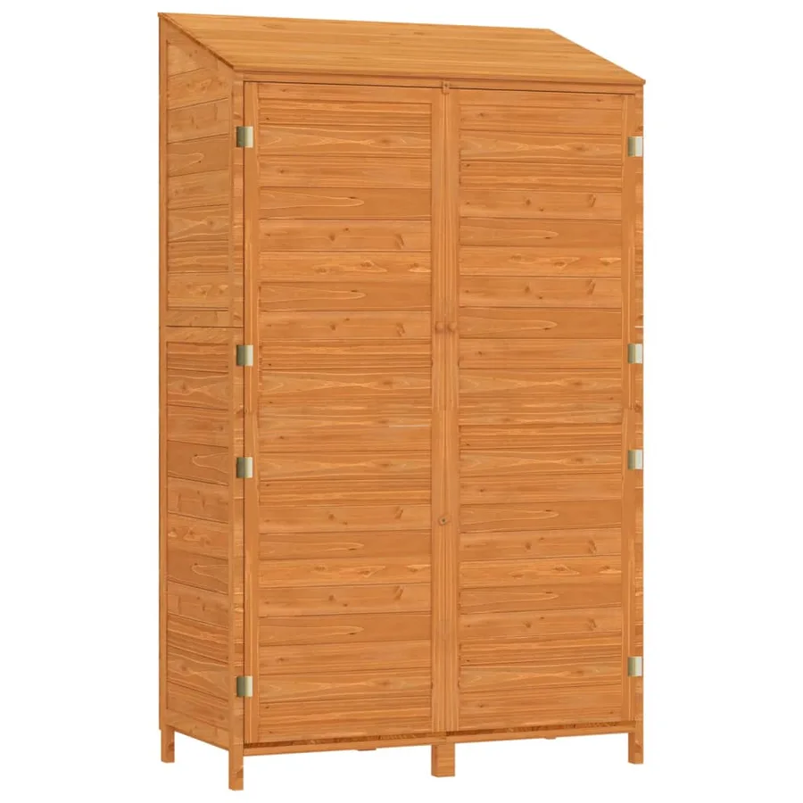 Remise de jardin Marron 102x52x174,5 cm Bois de sapin solide - 2