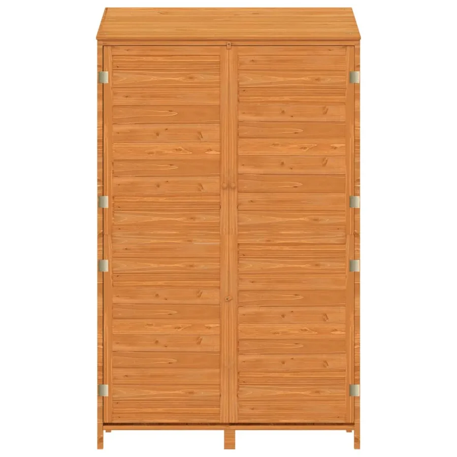 Remise de jardin Marron 102x52x174,5 cm Bois de sapin solide - 4
