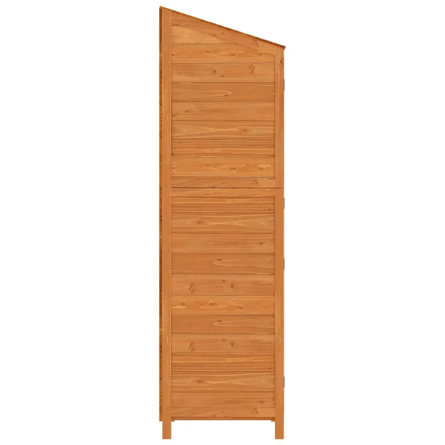Remise de jardin Marron 102x52x174,5 cm Bois de sapin solide - 5