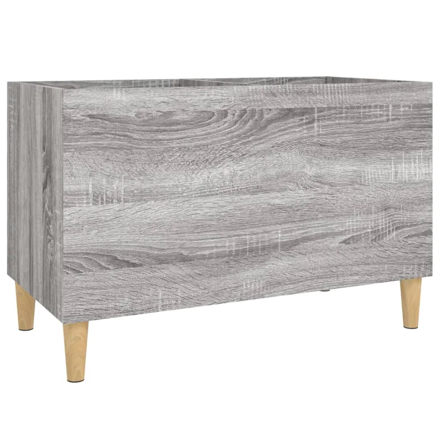 Armoire à disques sonoma gris 74,5x38x48 cm bois d'ingénierie - 2