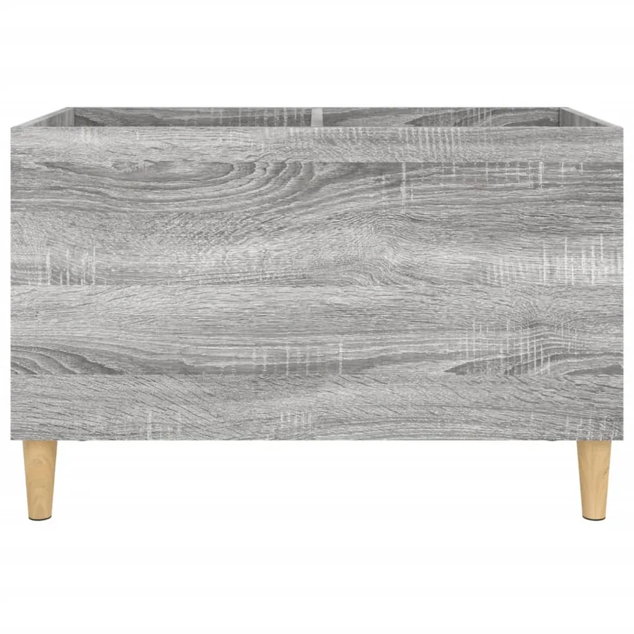 Armoire à disques sonoma gris 74,5x38x48 cm bois d'ingénierie - 5