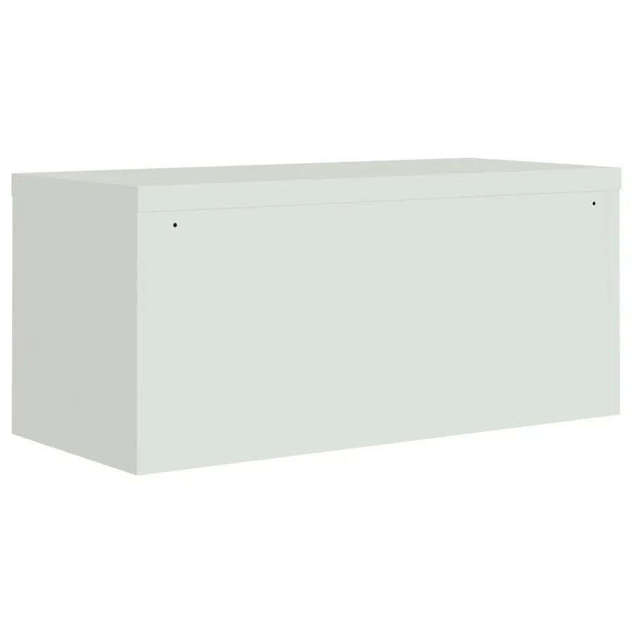 Classeur gris clair 90x40x130 cm acier - 6