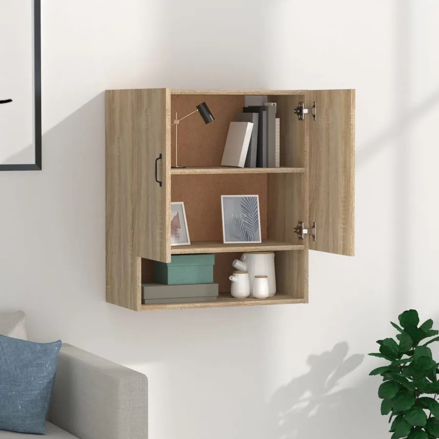 Armoire murale Chêne sonoma 60x31x70 cm Bois d'ingénierie - 3