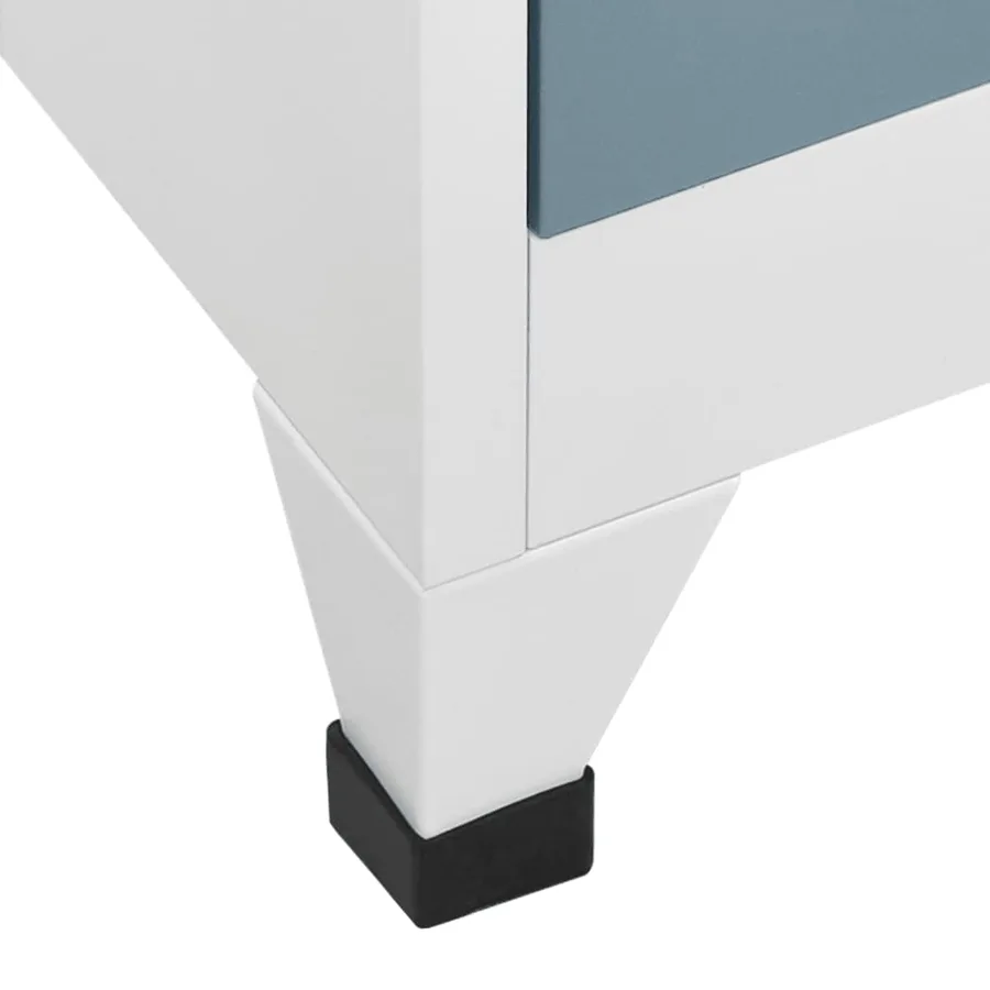 Armoire à casiers Gris clair et gris foncé 90x45x180 cm Acier - 7