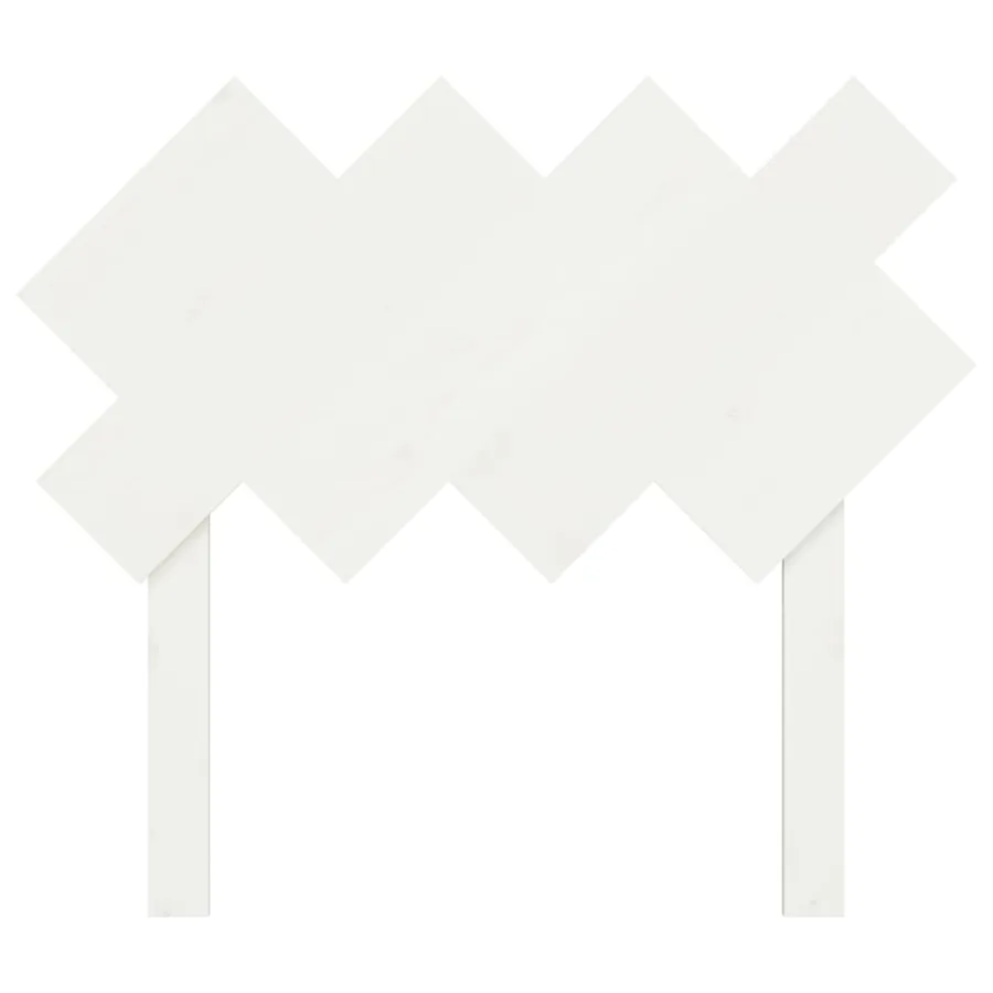 Tête de lit Blanc 92x3x81 cm Bois massif de pin - 4