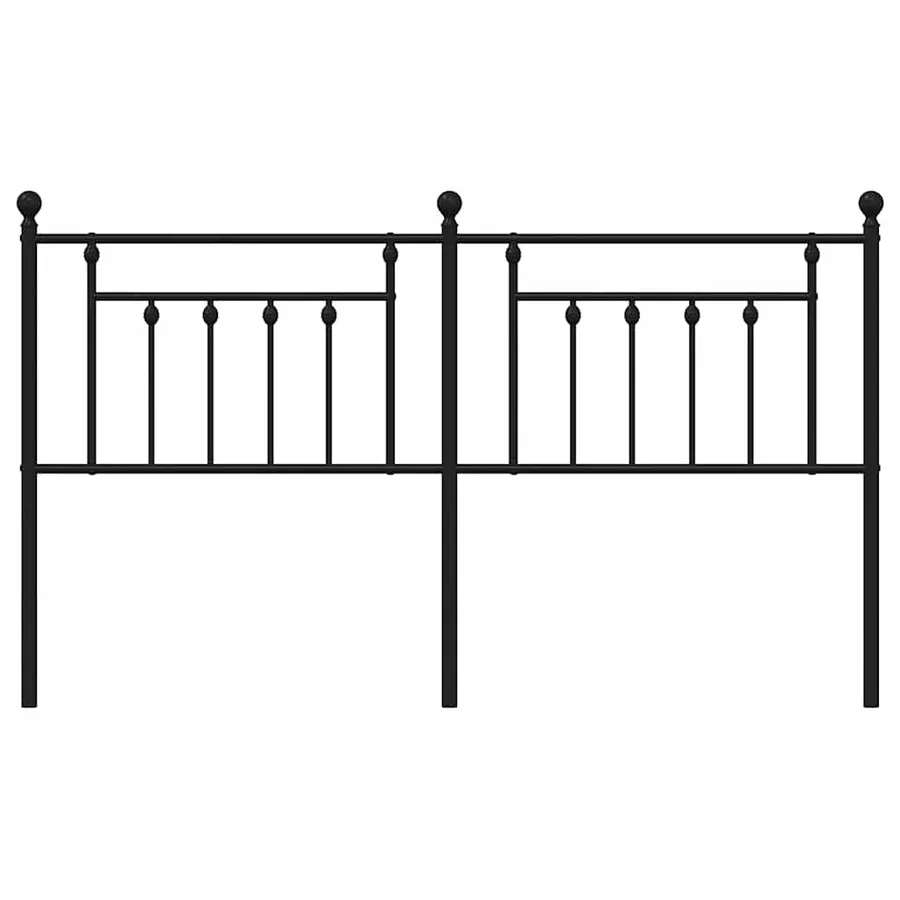 Tête de lit de remplacement métal noir 180 cm - 4