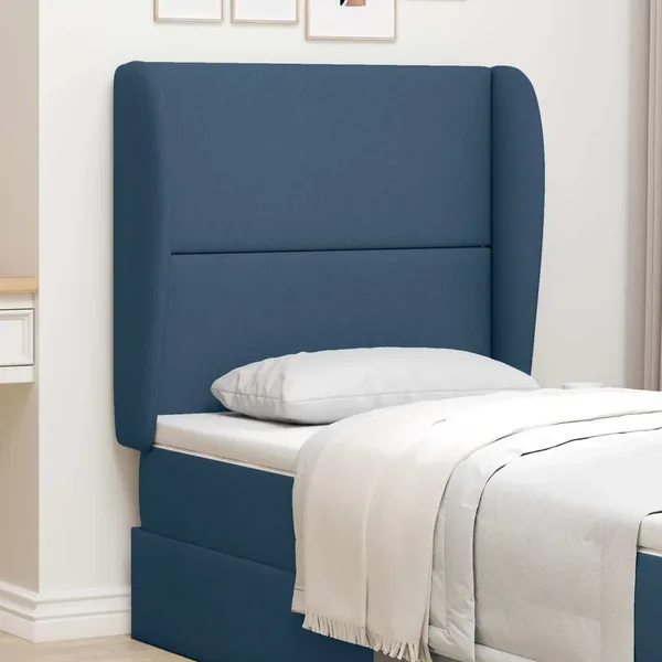 Oreille de tête de lit Bleu 80 x 23 x 6 cm tissu