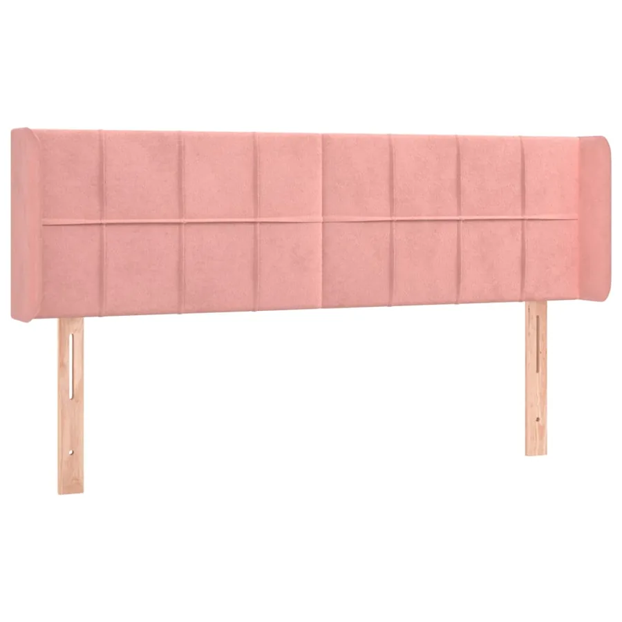 Tête de lit à LED Rose 147x16x78/88 cm Velours - 3
