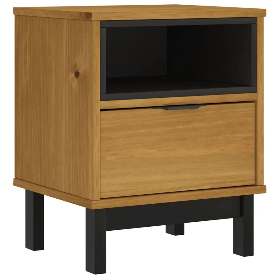 Table de chevet FLAM 40x35x50 cm bois de pin massif - 2
