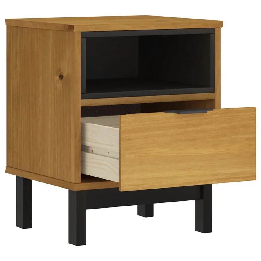 Table de chevet FLAM 40x35x50 cm bois de pin massif - 4