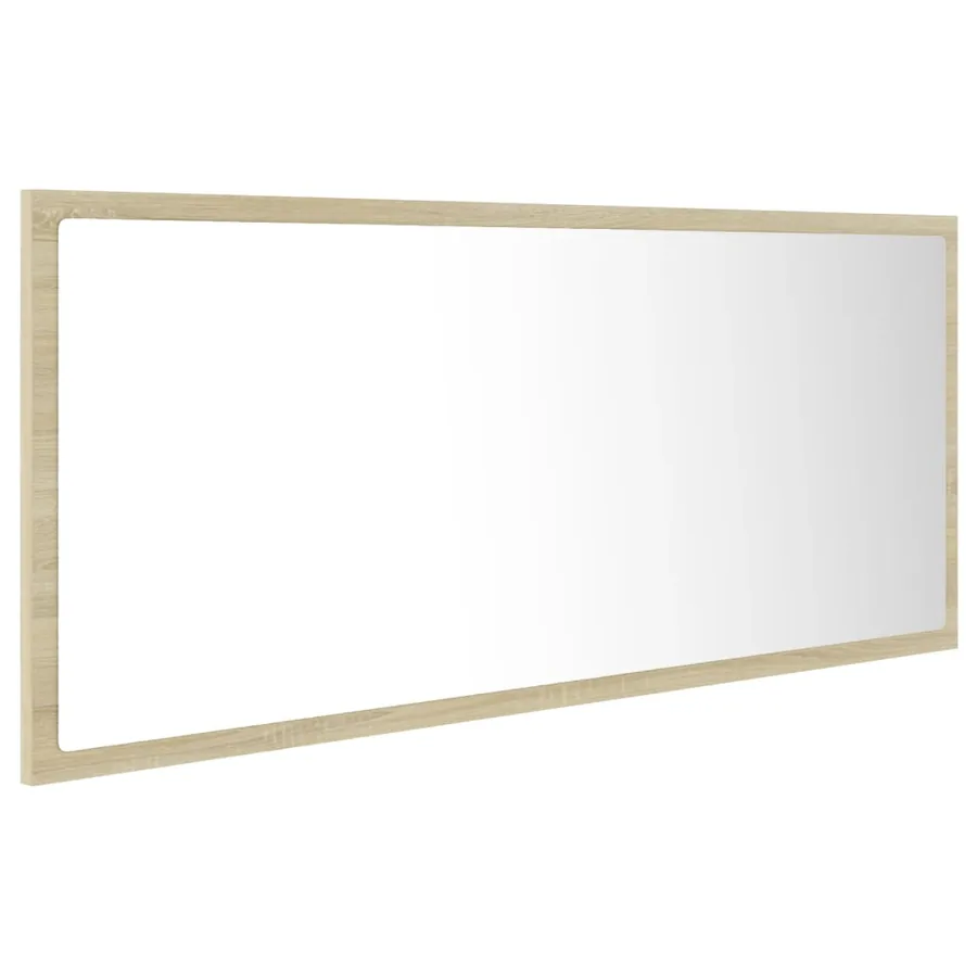 Miroir LED de salle de bain Chêne sonoma 100x8,5x37cm Acrylique - 6