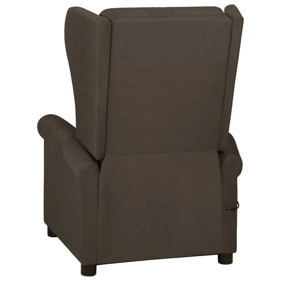 Fauteuil de massage Marron foncé Tissu - 5