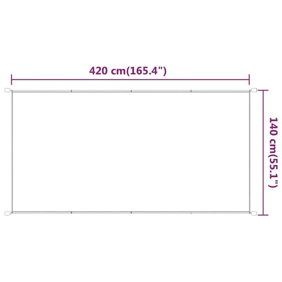 Auvent vertical Beige 140x420 cm Tissu oxford - 6