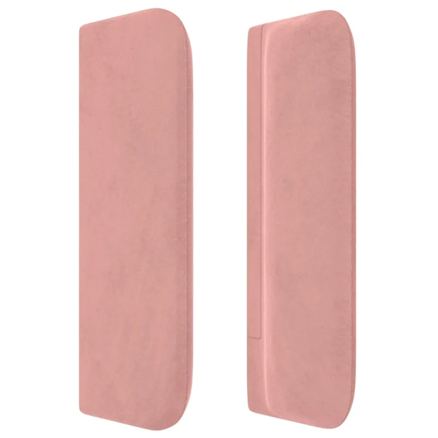 Tête de lit avec oreilles Rose 83x16x78/88 cm Velours - 4