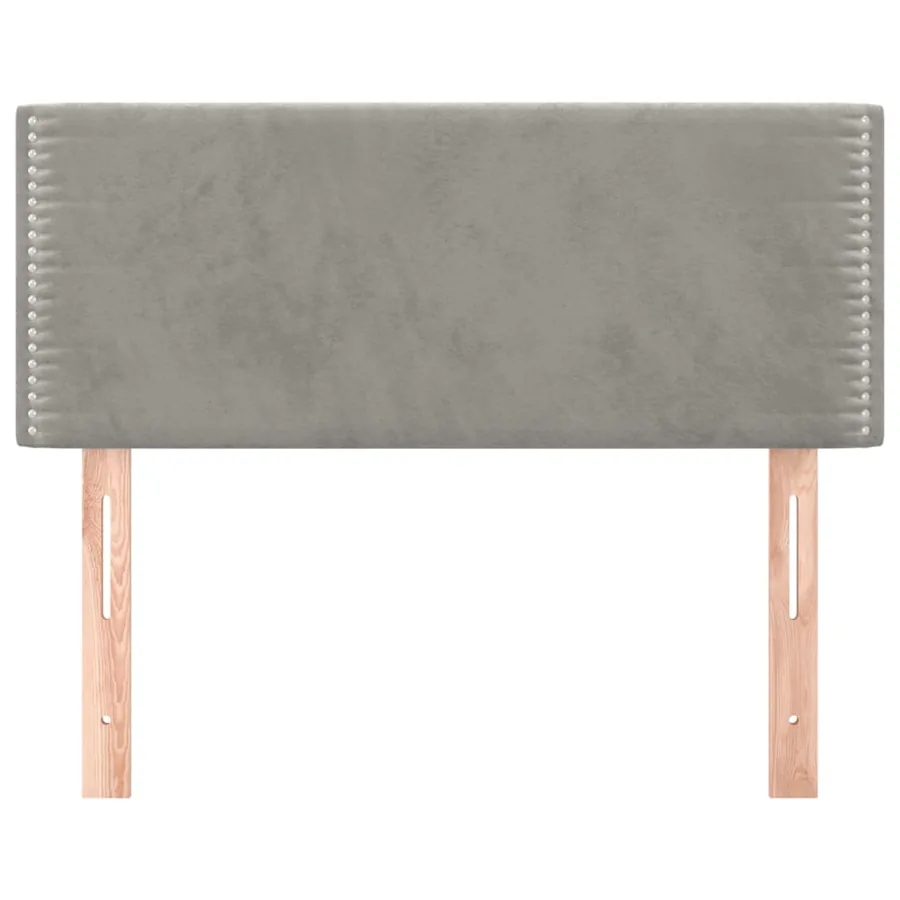 Tête de lit Gris clair 90x5x78/88 cm Velours - 3