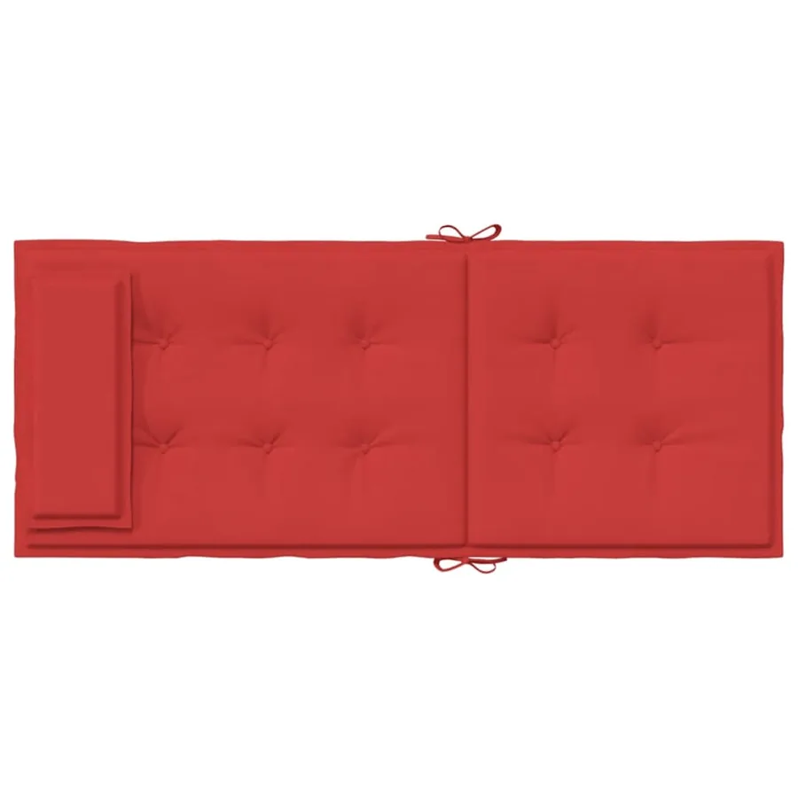 Coussins de chaise à dossier haut lot de 6 rouge tissu oxford - 7