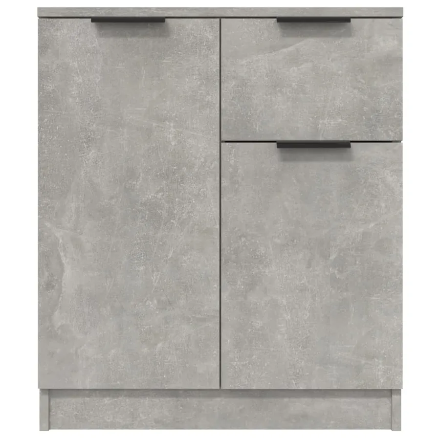 Buffet Gris béton 60x30x70 cm Bois d'ingénierie - 6