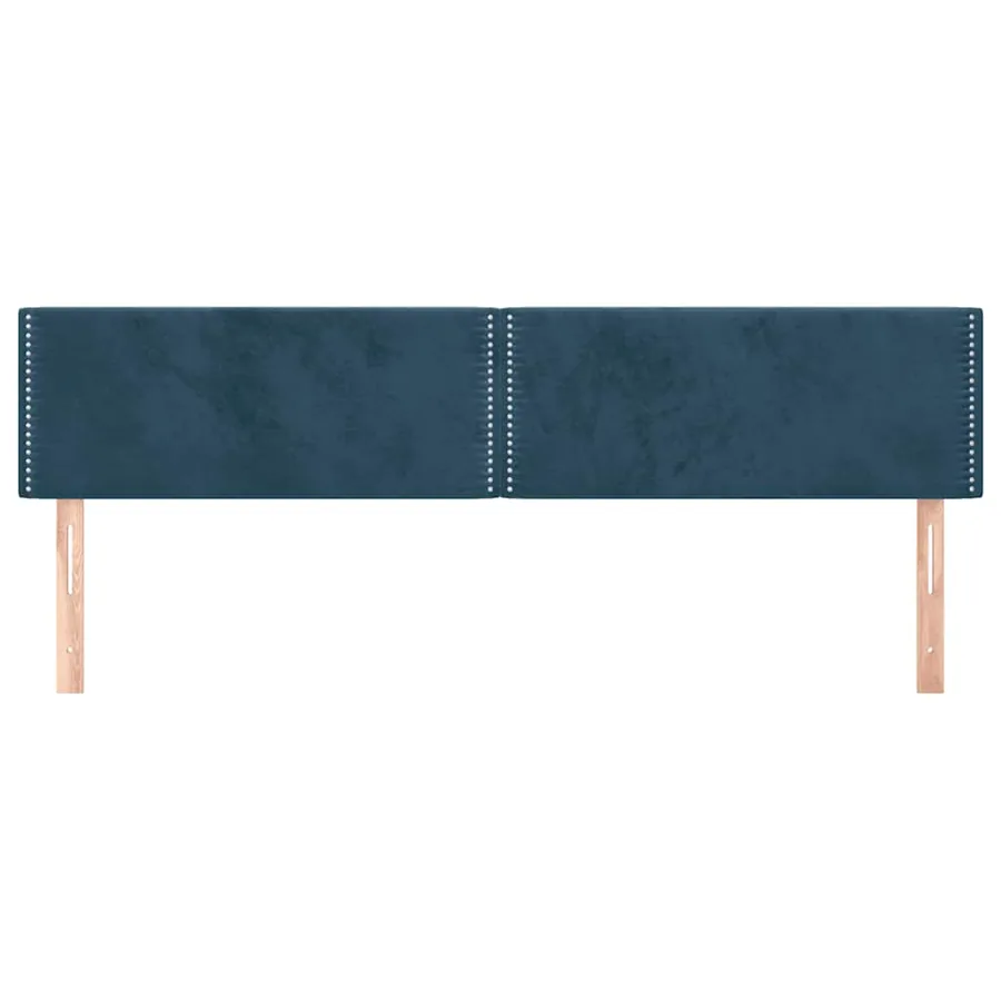 Têtes de lit Bleu foncé 180 x 5 x 78/88 cm Velours - 3