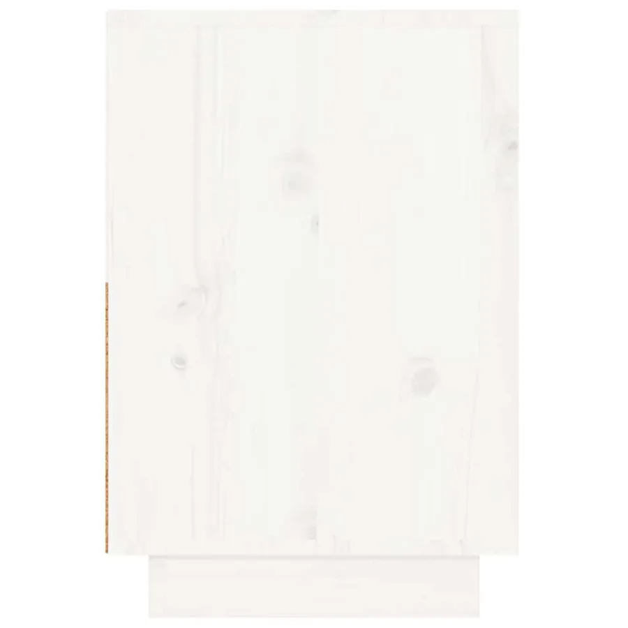 Tables de chevet 2 pcs Blanc 60x34x51 cm Bois de pin solide - 9