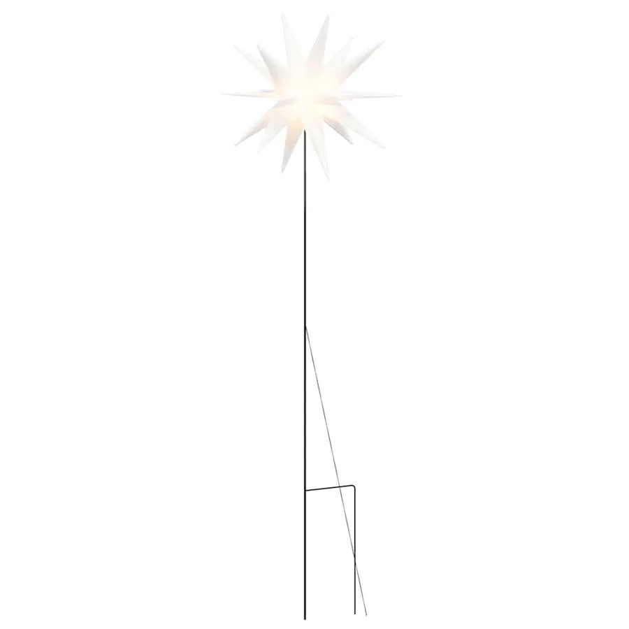 Lumière de Noël avec piquet LED pliable blanc 57 cm - 2