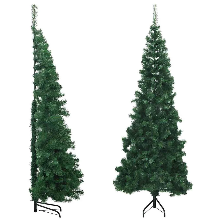 Sapin de Noël artificiel d'angle Vert 210 cm PVC - 2