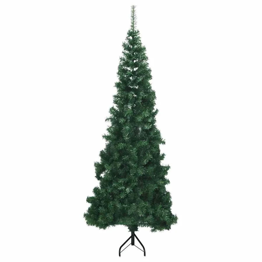 Sapin de Noël artificiel d'angle Vert 210 cm PVC - 4