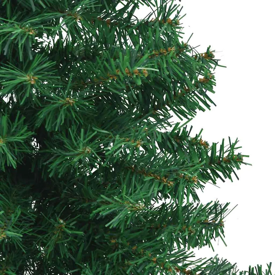 Sapin de Noël artificiel d'angle Vert 210 cm PVC - 8