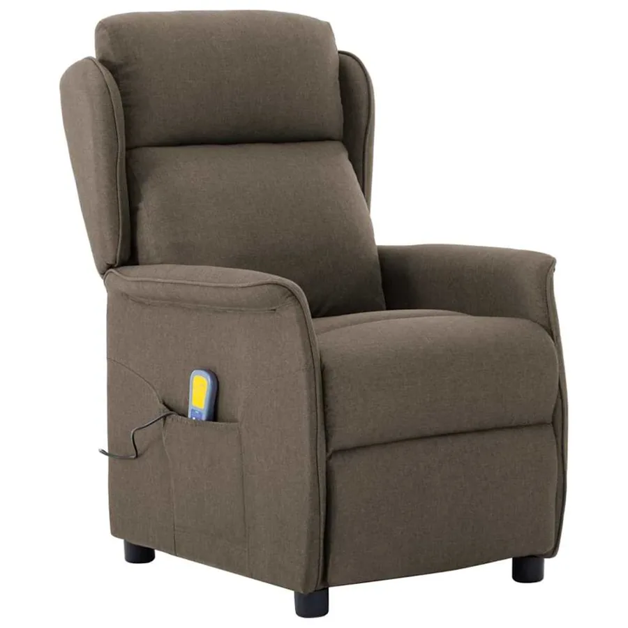Chaise de massage Taupe 93.5 x 67.5 x 101.5 cm tissu