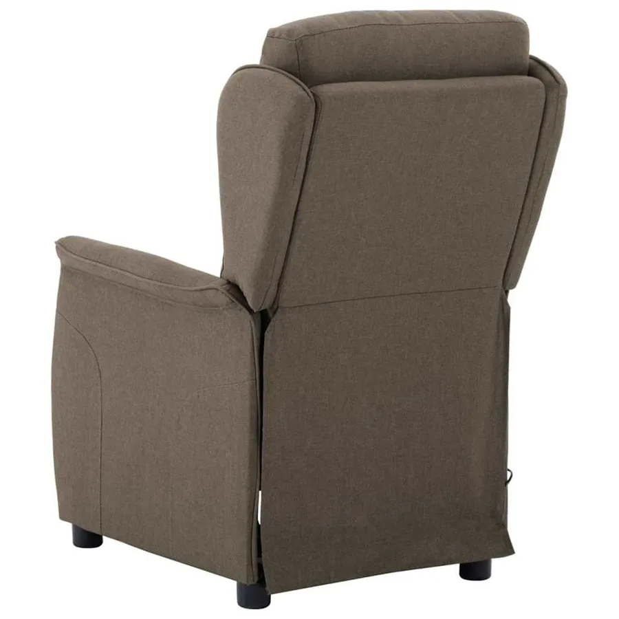 Chaise de massage Taupe 93.5 x 67.5 x 101.5 cm tissu - 3