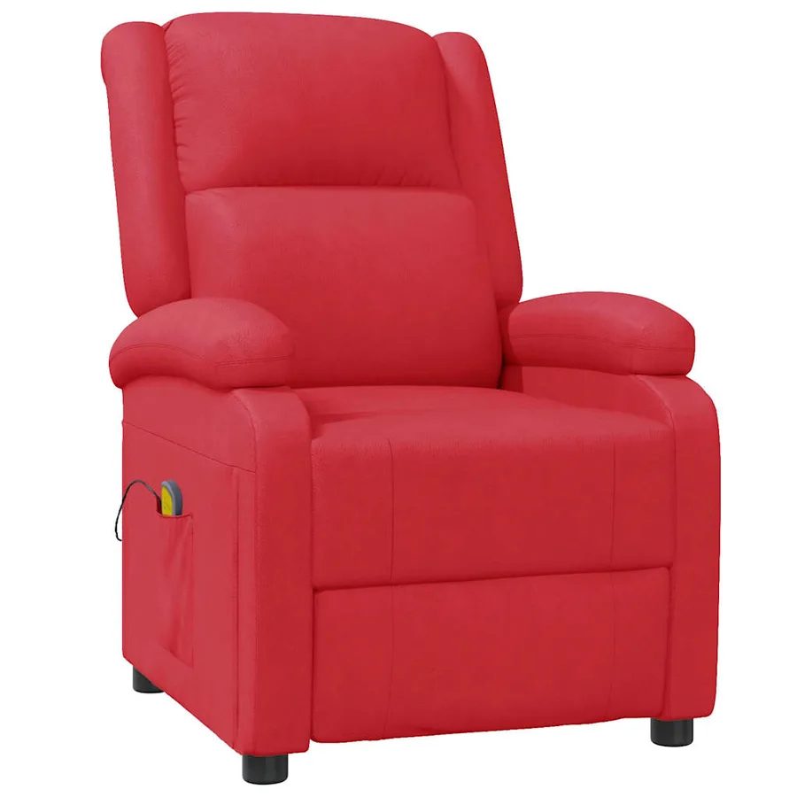 Fauteuil de massage Rouge Similicuir - 2