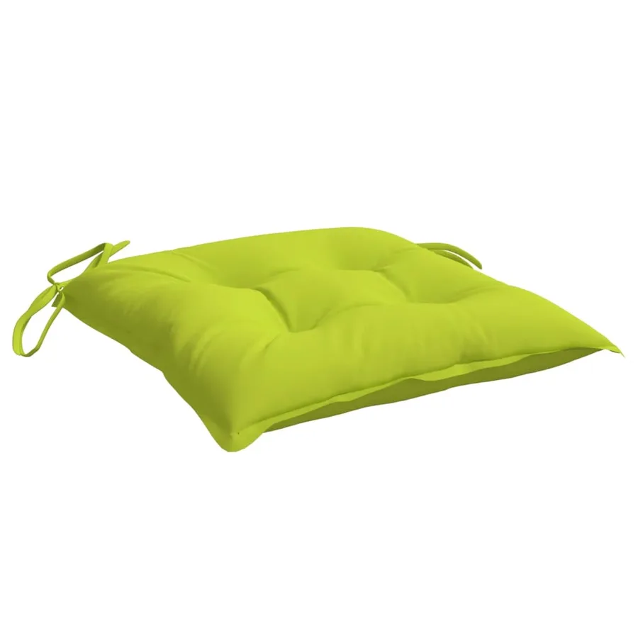Coussins de palette lot de 4 vert brillant 50x50x7 cm - 5