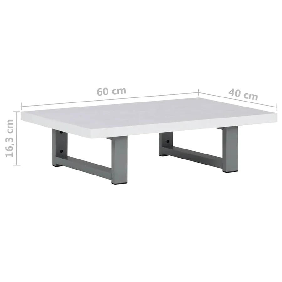 Meuble de salle de bain Blanc 60x40x16,3 cm - 8