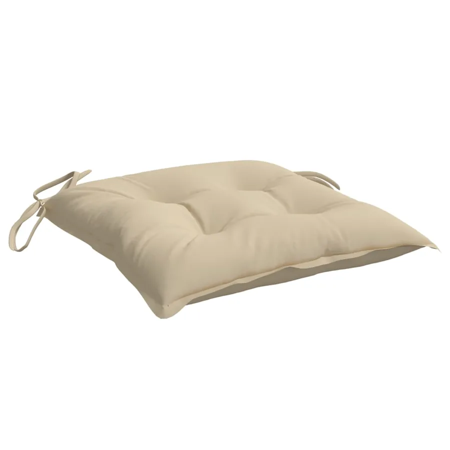 Coussins de palette lot de 4 beige 50x50x7 cm tissu oxford - 5