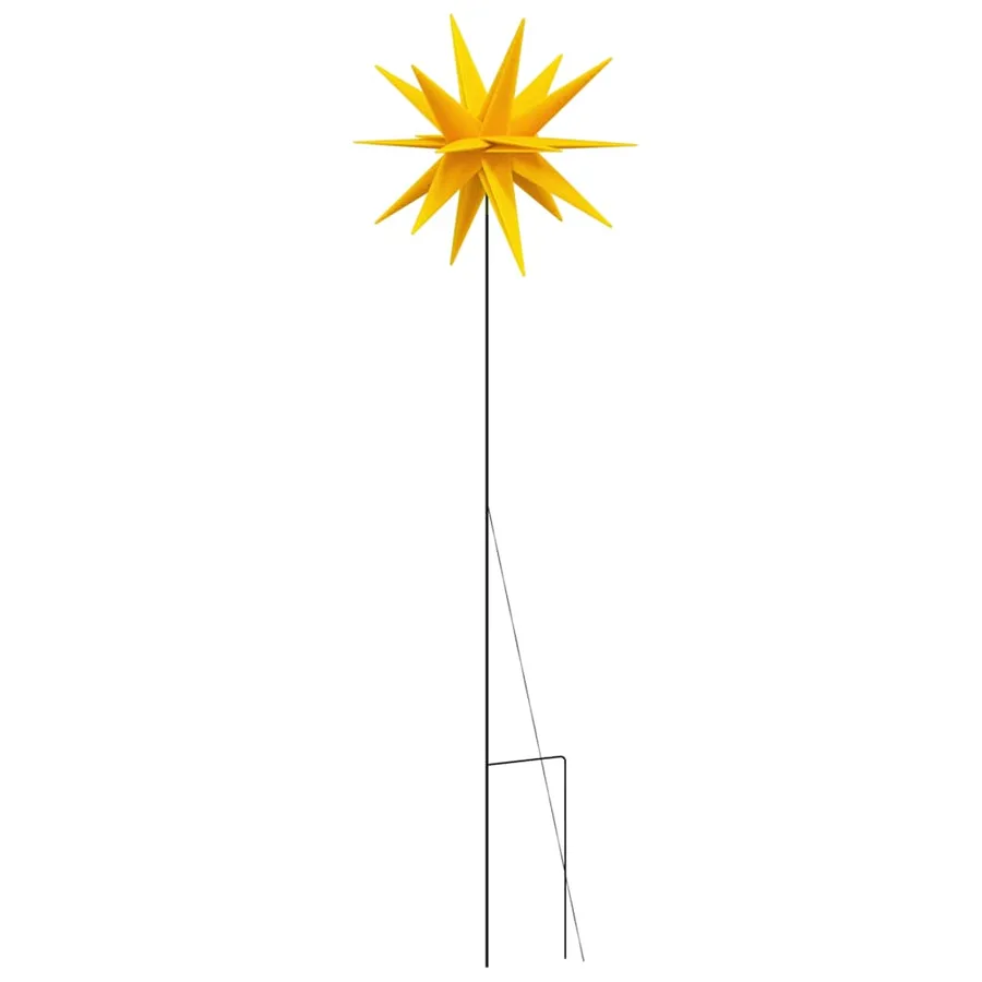 Lumières de Noël avec piquets 3 pcs LED pliable jaune 35 cm - 10