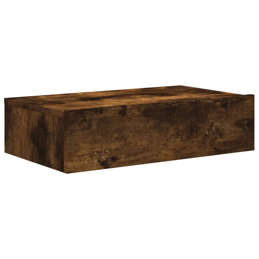 Meuble TV avec éclairage LED chêne fumé 60x35x15,5 cm - 3