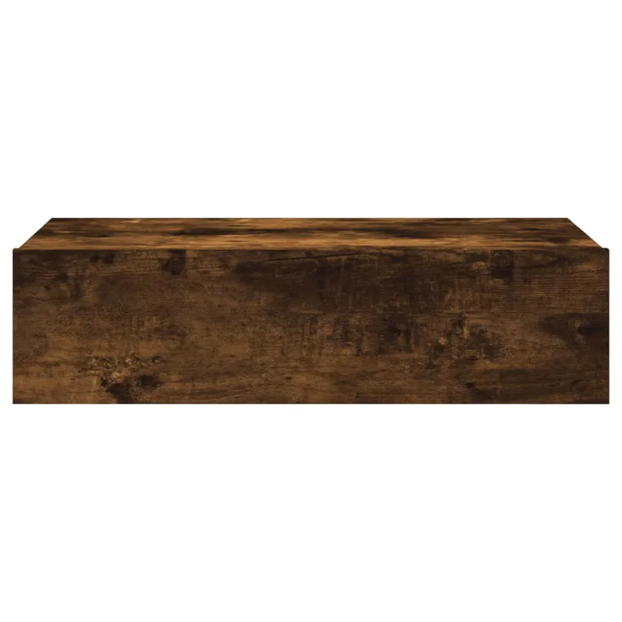 Meuble TV avec éclairage LED chêne fumé 60x35x15,5 cm - 8