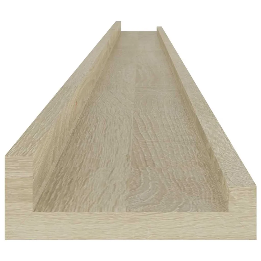 Étagères murales 4 pcs chêne sonoma 115x9x3 cm - 7