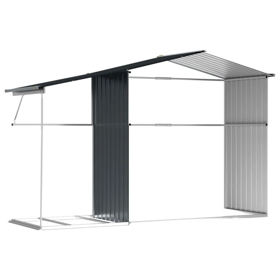 Abri de jardin anthracite 277x192,5x179 cm Métal galvanisé - 9