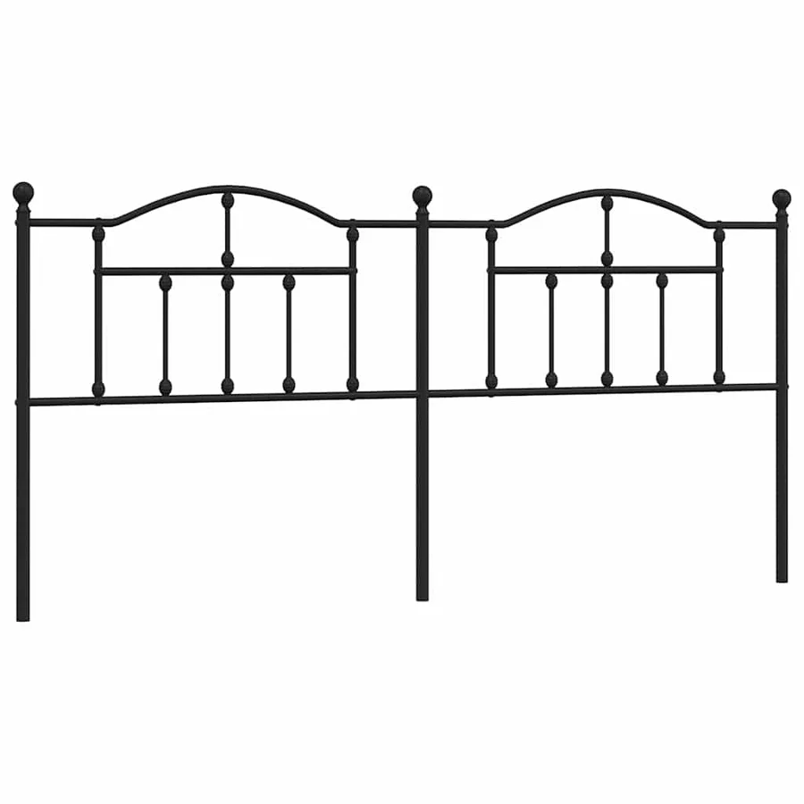 Tête de lit de remplacement métal noir 193 cm - 2