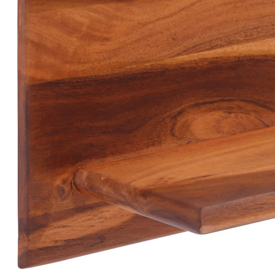 Étagères murales 2 pcs 112x20x26 cm bois massif d'acacia - 5