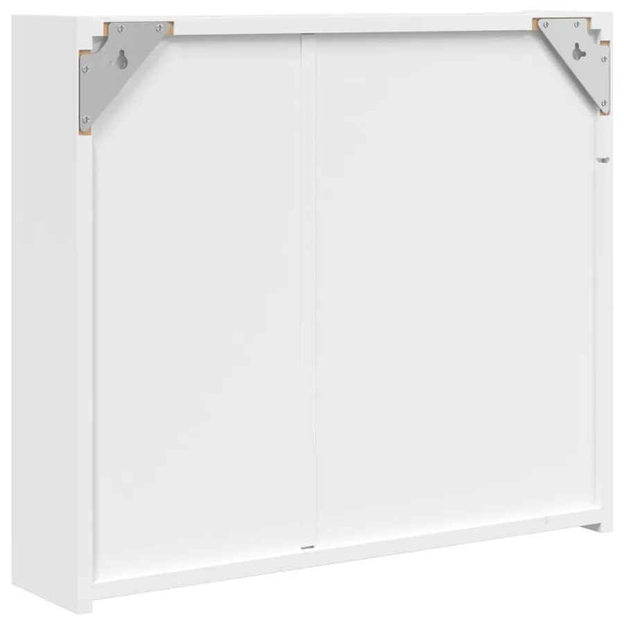 Armoire de salle de bain à miroir avec LED blanc 60x13x52 cm - 8