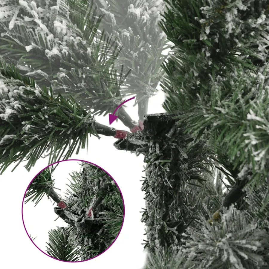 Sapin de Noël artificiel à charnières avec neige floquée 240 cm - 3