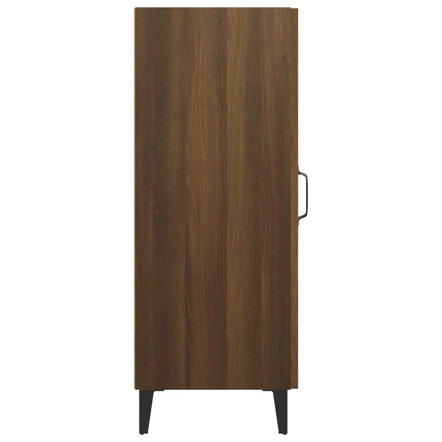 Buffet Chêne marron 34,5x34x90 cm Bois d'ingénierie - 7