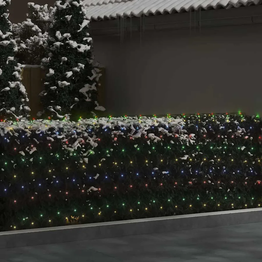 Filet lumineux coloré de Noël 3x2 m 204 LED Intérieur/extérieur - 3